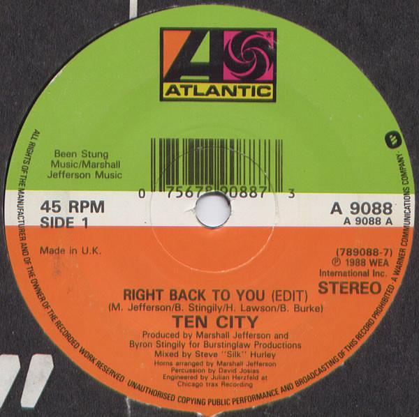 Ten City - Right Back To You