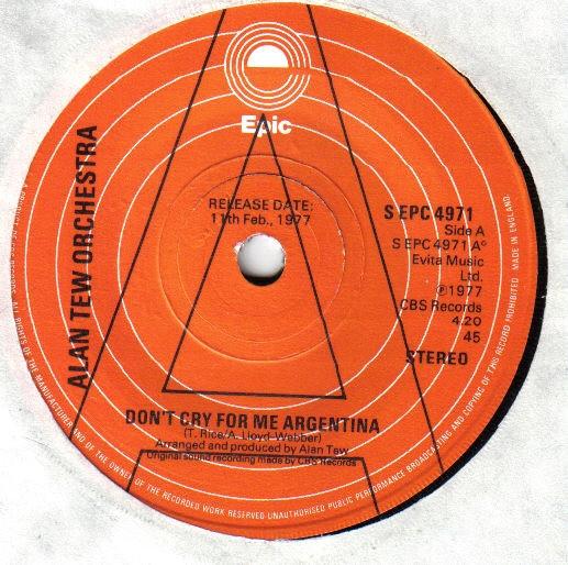 The Alan Tew Orchestra - Don't Cry For Me Argentina