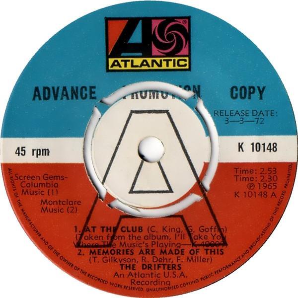 The Drifters - At The Club / Memories Are Made Of This / Saturday Night At The Movies