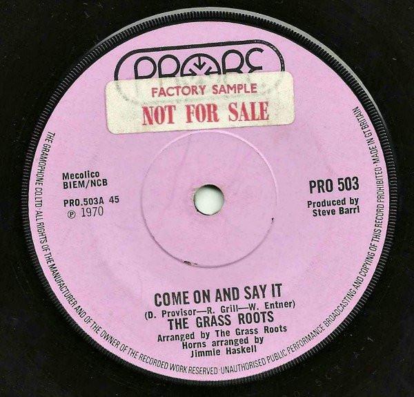 The Grass Roots - Come On And Say It