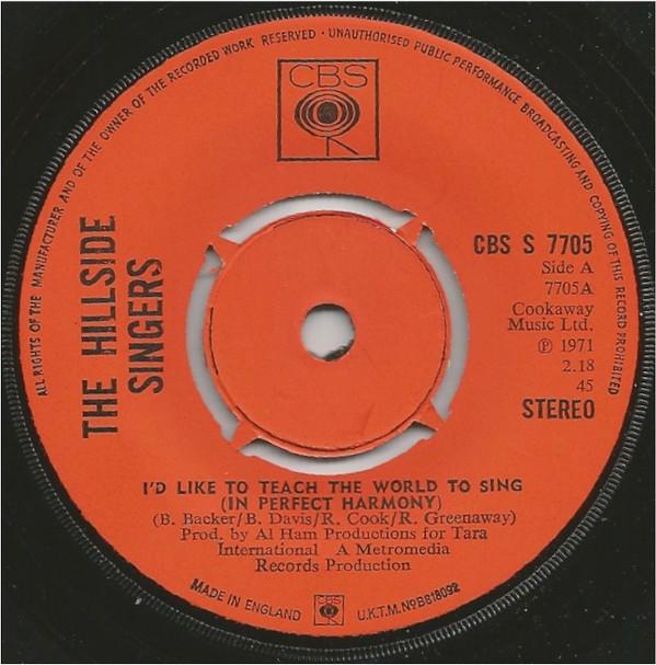The Hillside Singers - I'd Like To Teach The World To Sing (In Perfect Harmony)