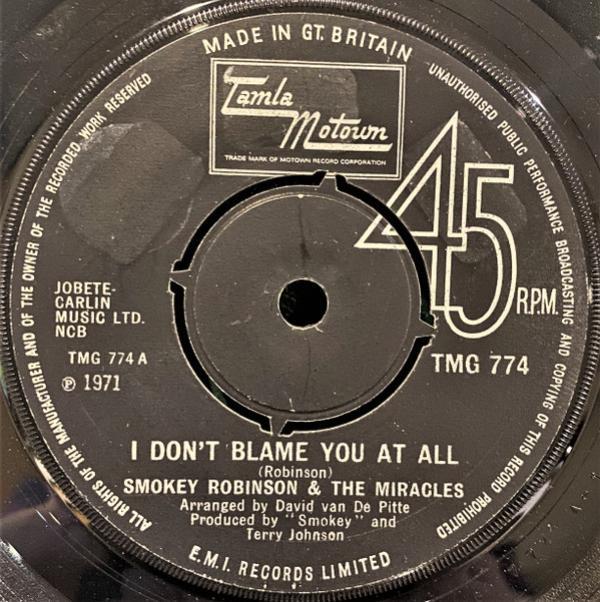 The Miracles - I Don't Blame You At All