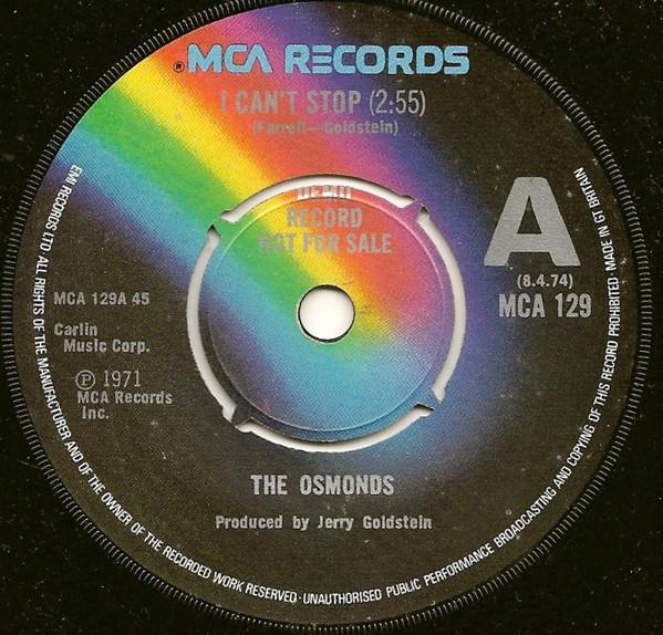 The Osmonds - I Can't Stop