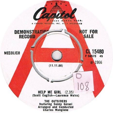 The Outsiders (4) - Help Me Girl / You Gotta Look