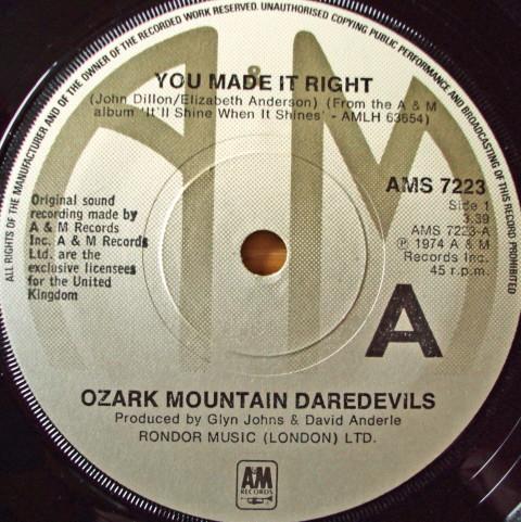 The Ozark Mountain Daredevils - You Made It Right