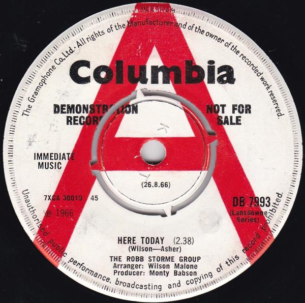 The Robb Storme Group - Here Today / But Cry