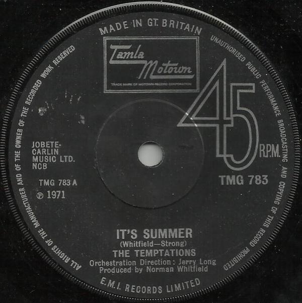 The Temptations - It's Summer / Ungena Za Ulimwengu (Unite The World)