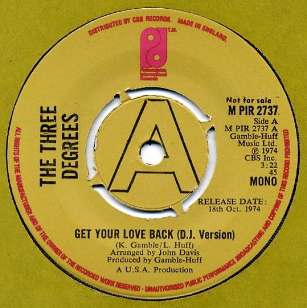 The Three Degrees - Get Your Love Back