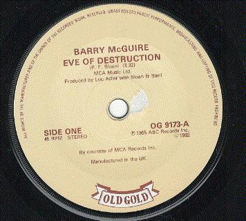 Three Dog Night, Barry McGuire - Eve Of Destruction / Mama Told Me Not To Come