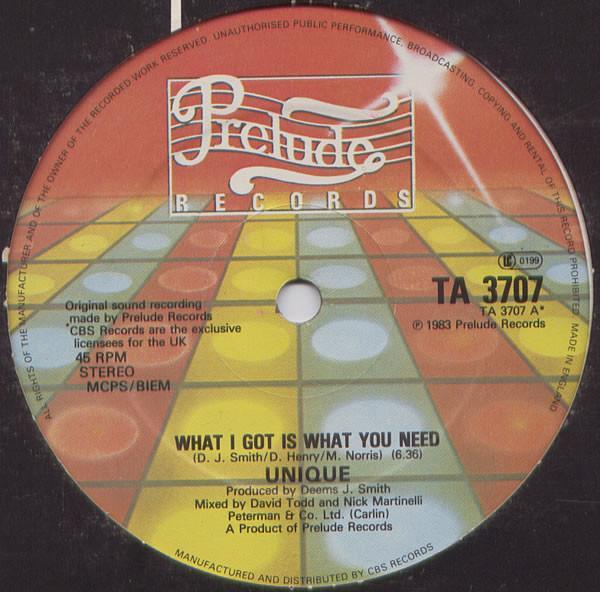 Unique (5) - What I Got Is What You Need