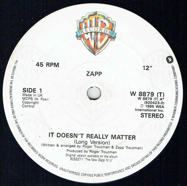Zapp - It Doesn't Really Matter